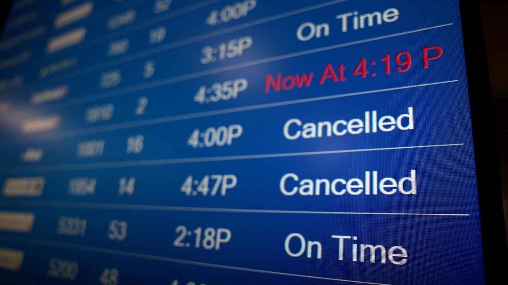 Check Flight Status or Cancel Flights